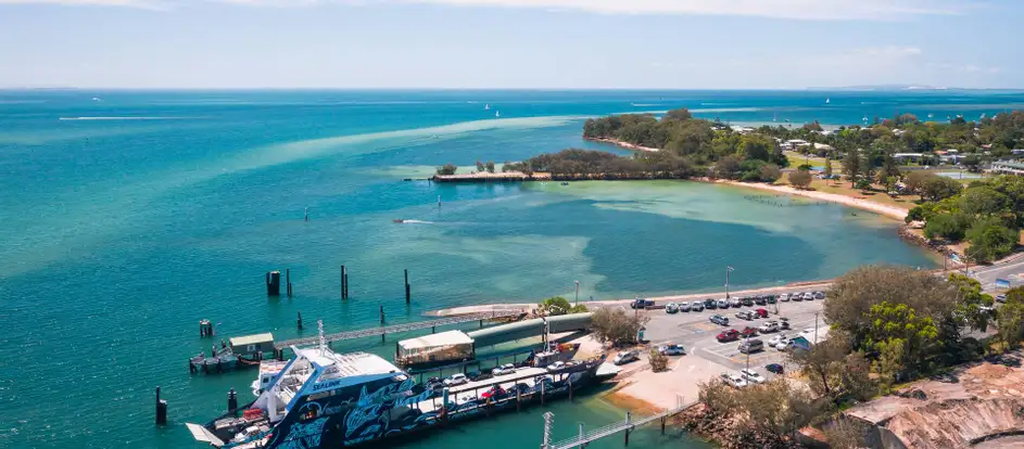 Sealink Queensland North Stradbroke Island bringing passengers to their travel destination