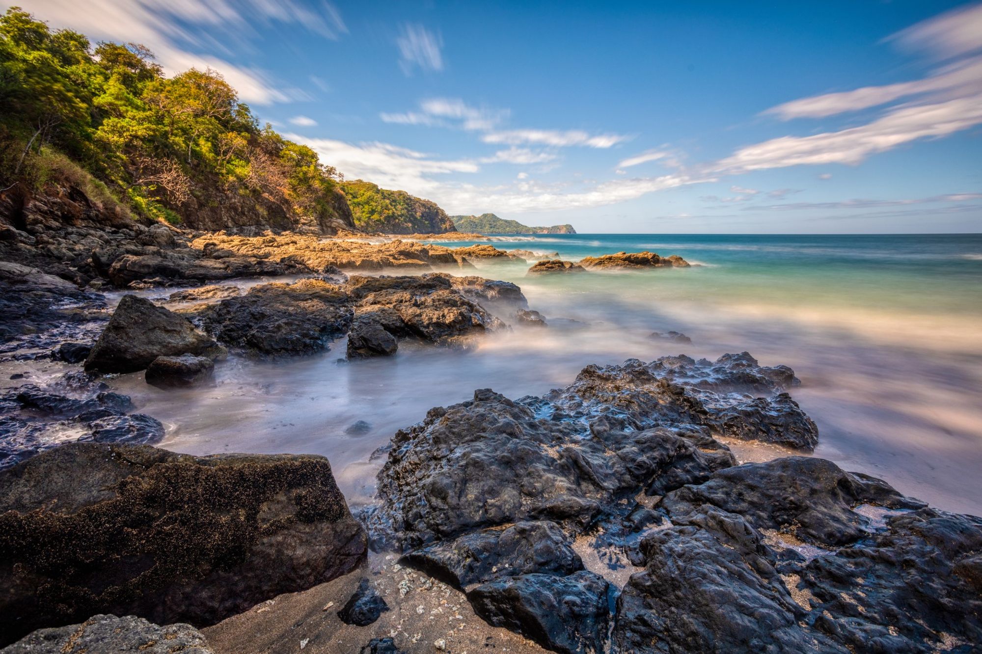 A captivating backdrop of central Playa Ocotal