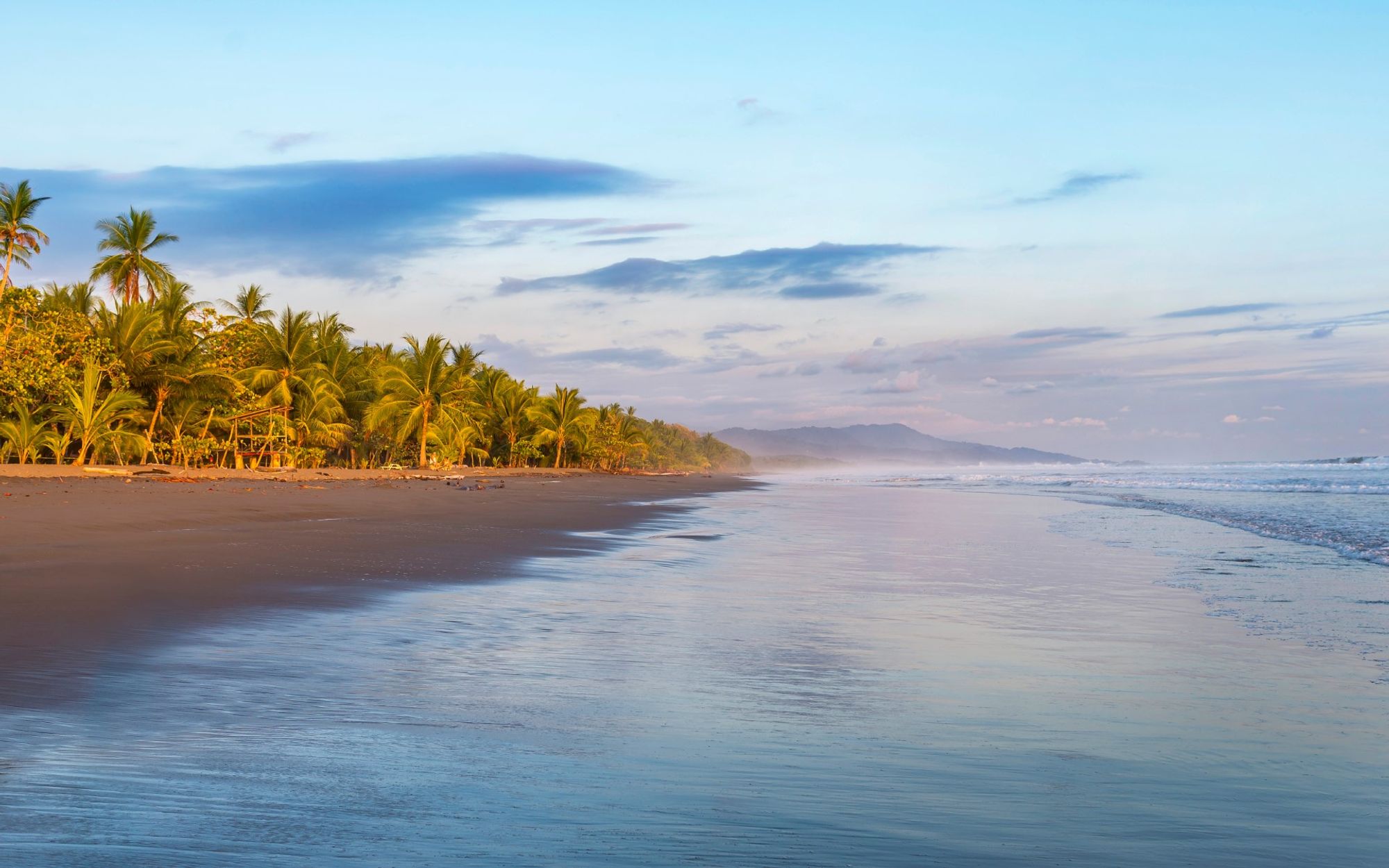 A captivating backdrop of central Playa Matapalo, Guanacaste Province