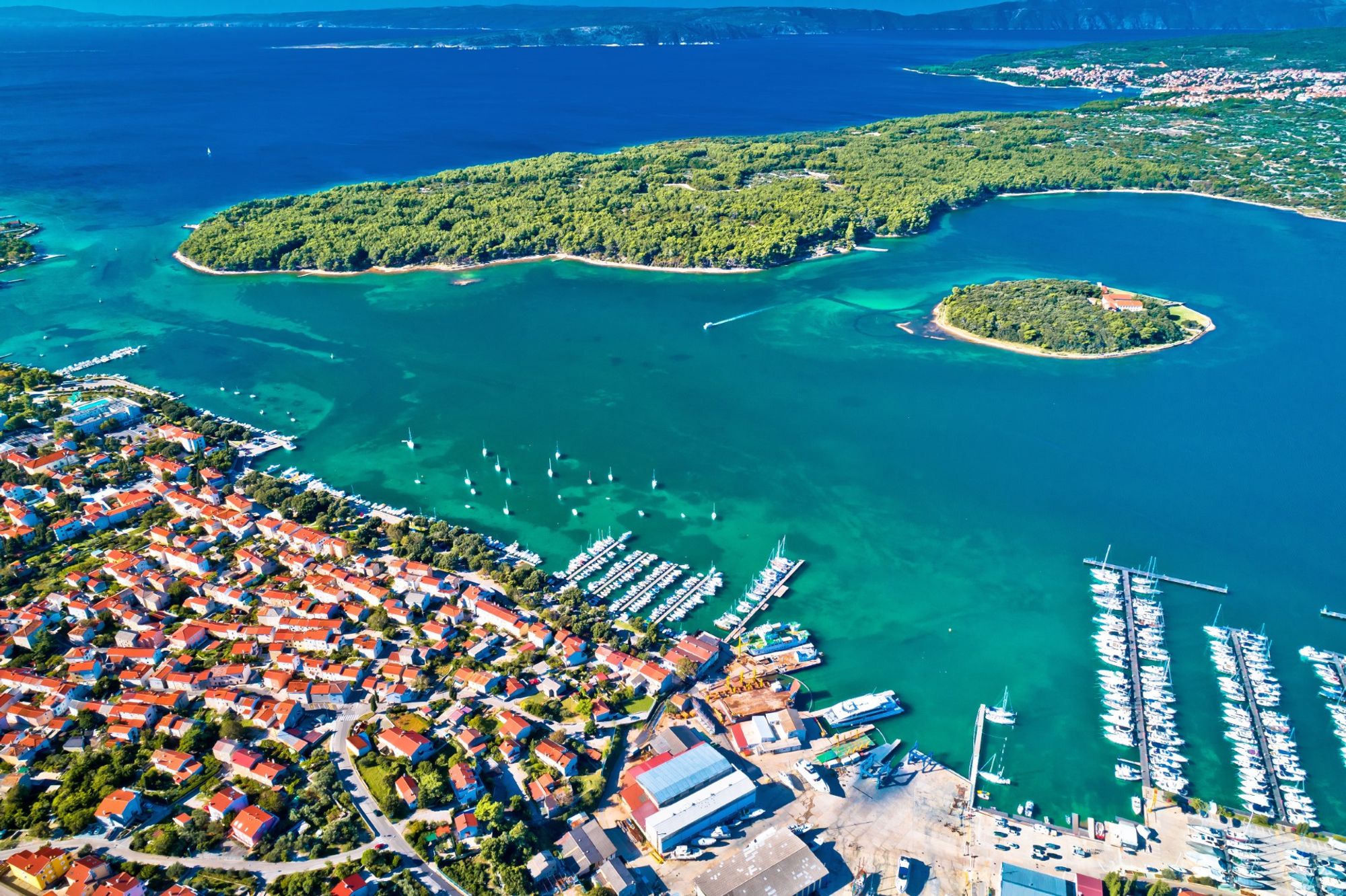 Punat Bus Station station au sein de Punat, Croatia