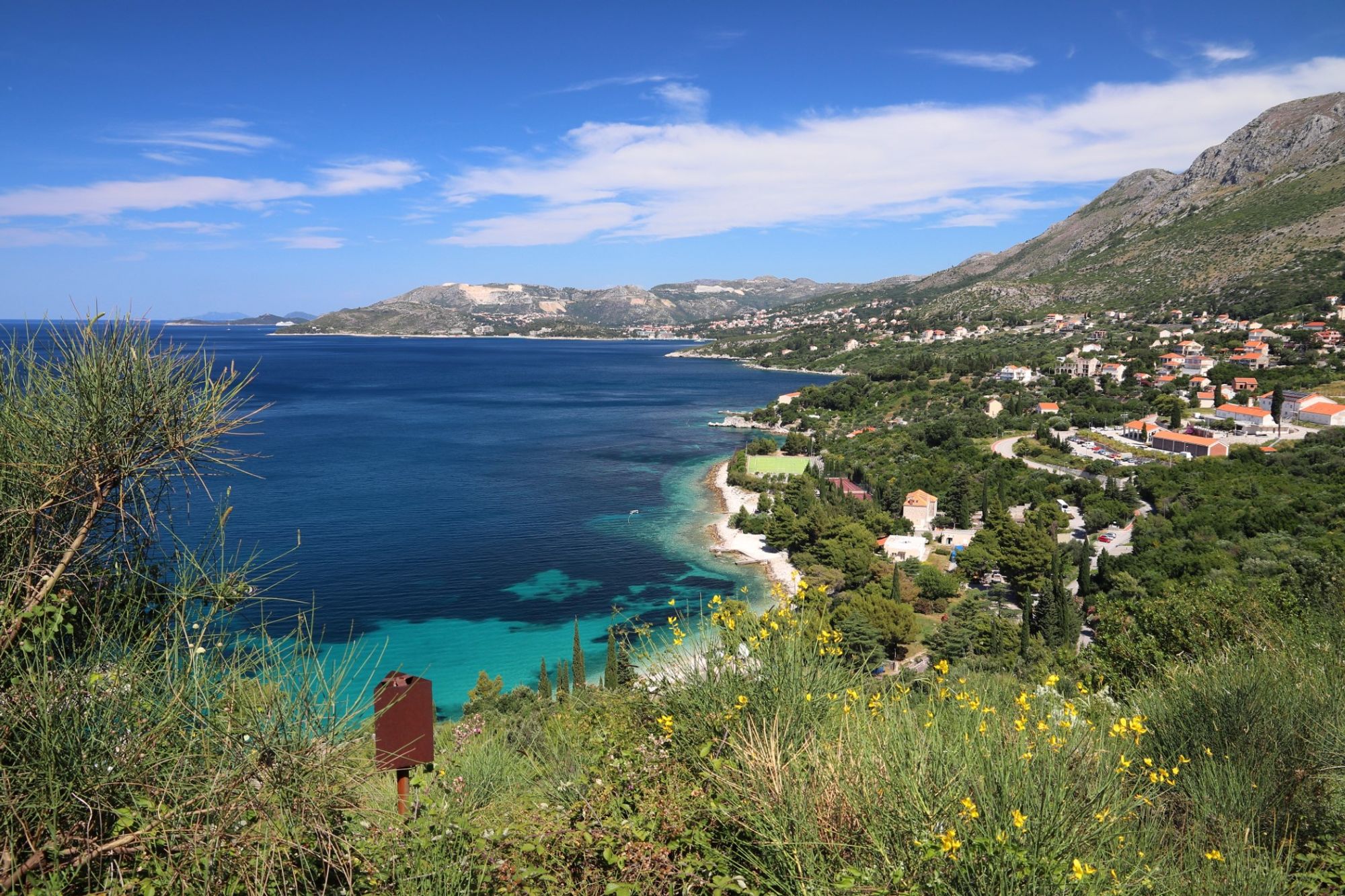 Plat Pier station binnen Plat, Croatia