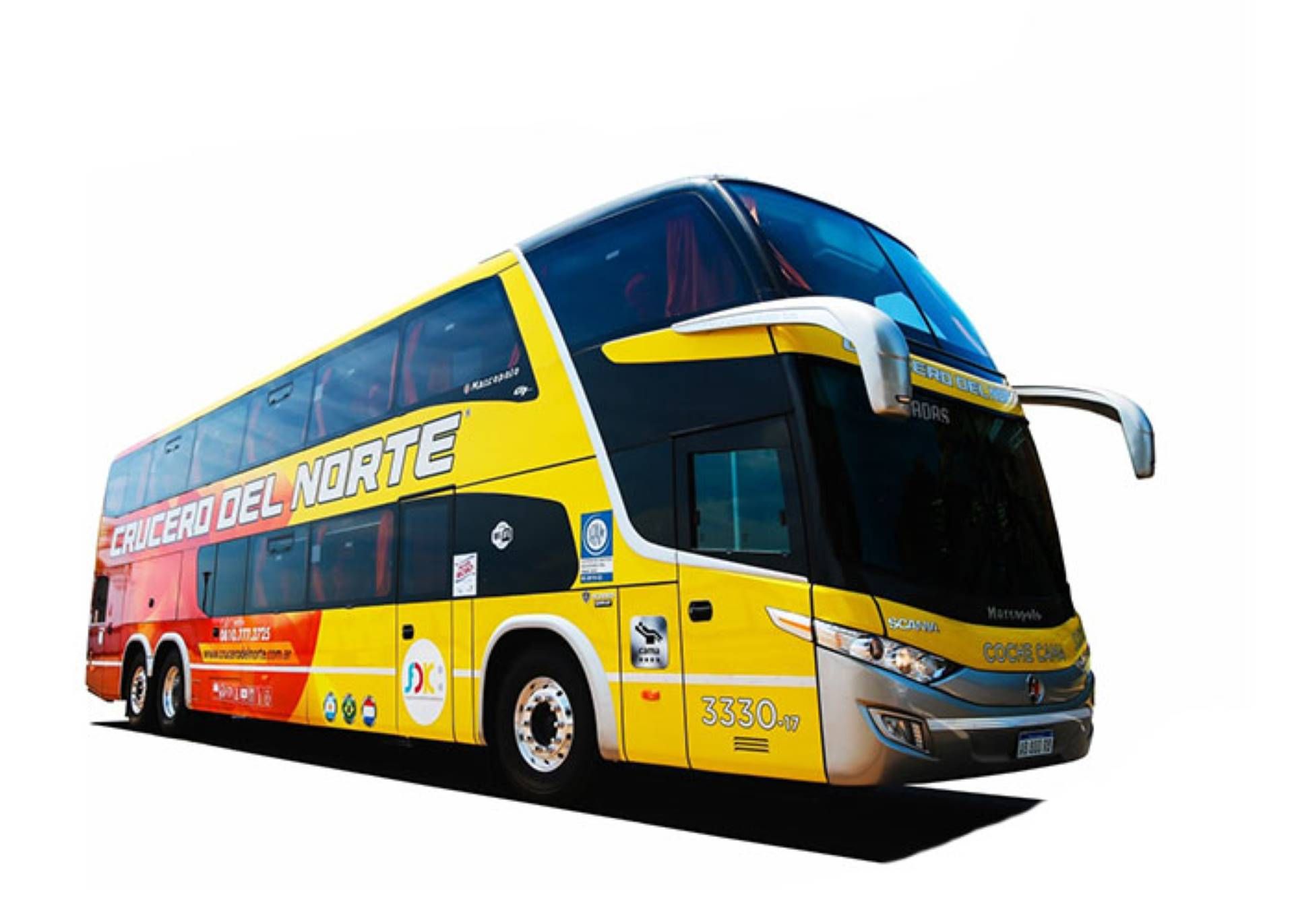 130 Reclining Seats Bus 