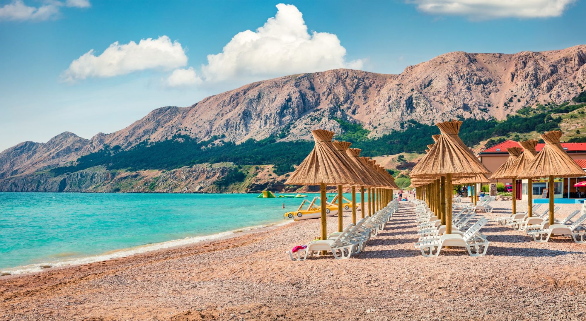 Baska станция в пределах Baska, Krk Island, Croatia