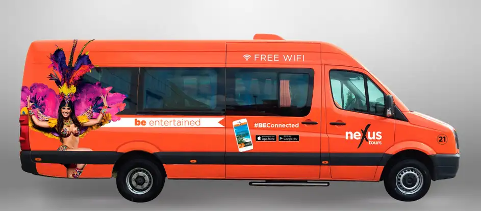 Nexus Tours Jamaica bringing passengers to their travel destination