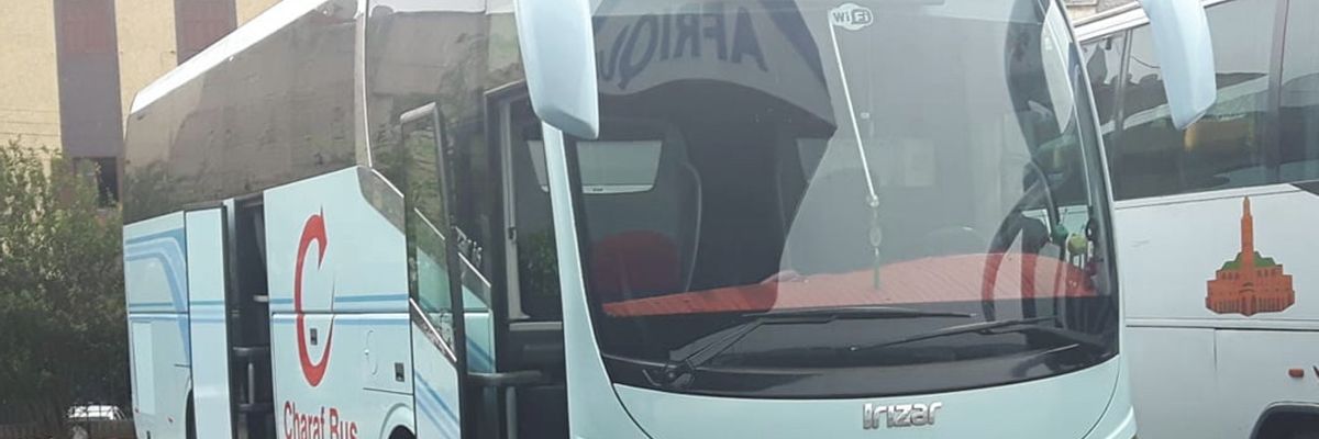 Charaf Bus bringing passengers to their travel destination