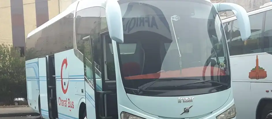 Charaf Bus bringing passengers to their travel destination