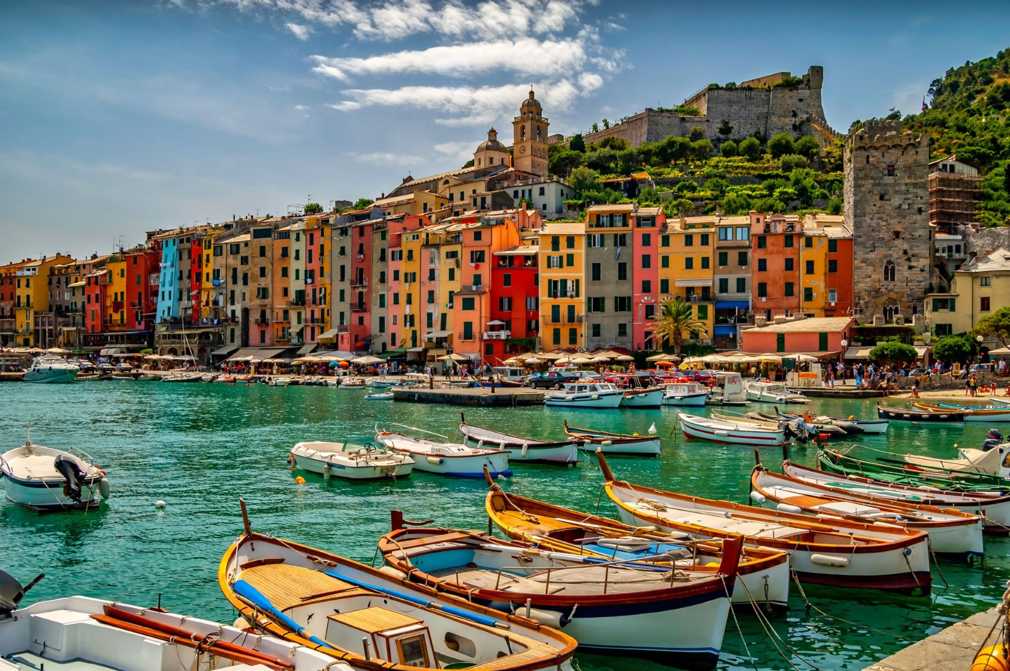 Een innemende achtergrond van centraal Porto Venere