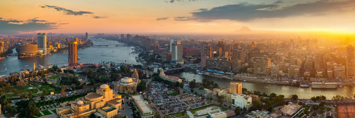 A captivating backdrop of central Cairo