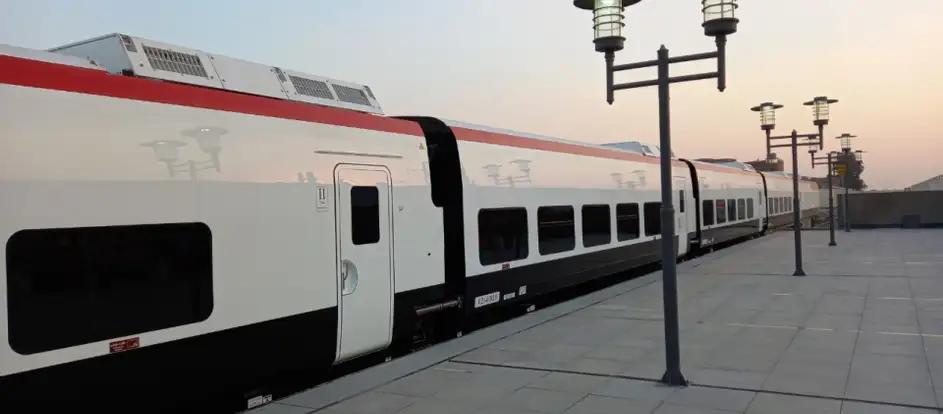 Talgo Train bringing passengers to their travel destination