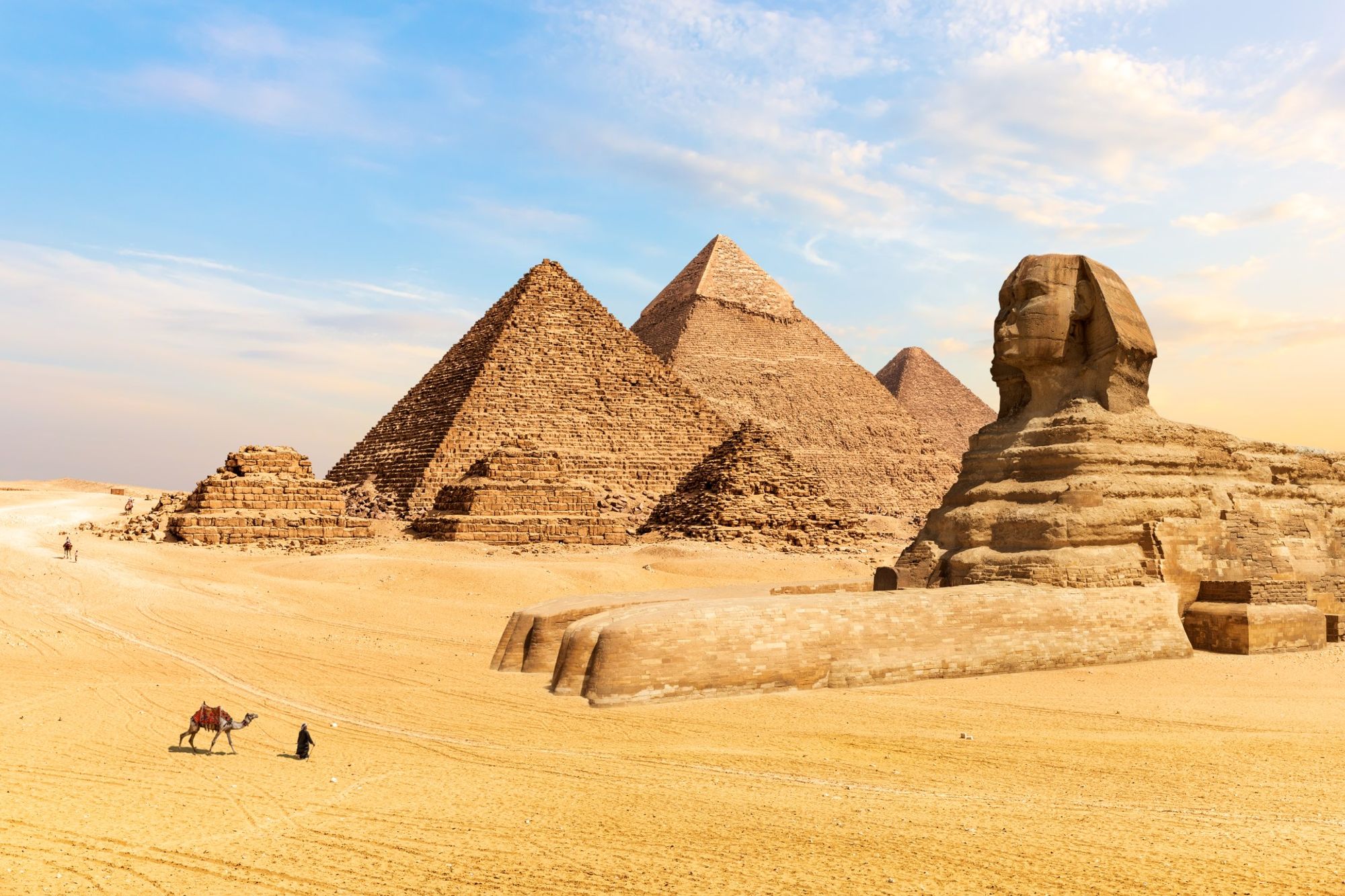 A captivating backdrop of central Giza