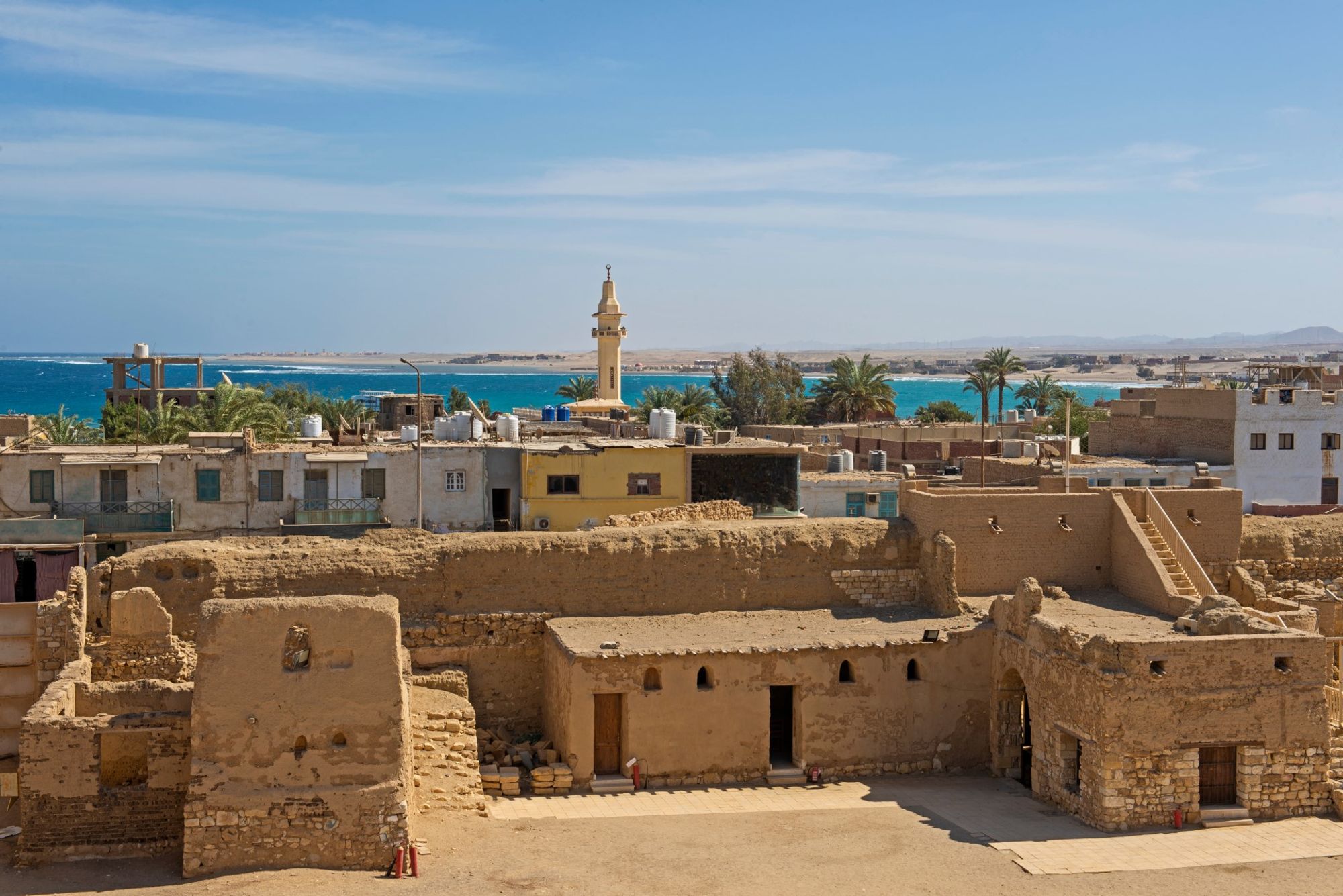 A captivating backdrop of central Quseir