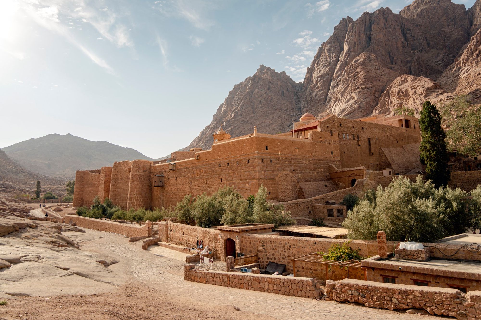 Camel statue station within Saint Catherine, Egypt