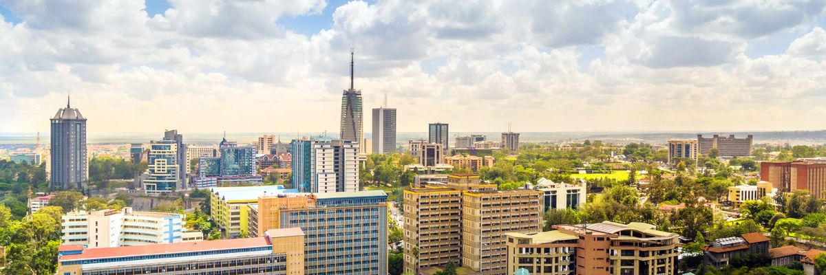 A beautiful view from within central Nairobi