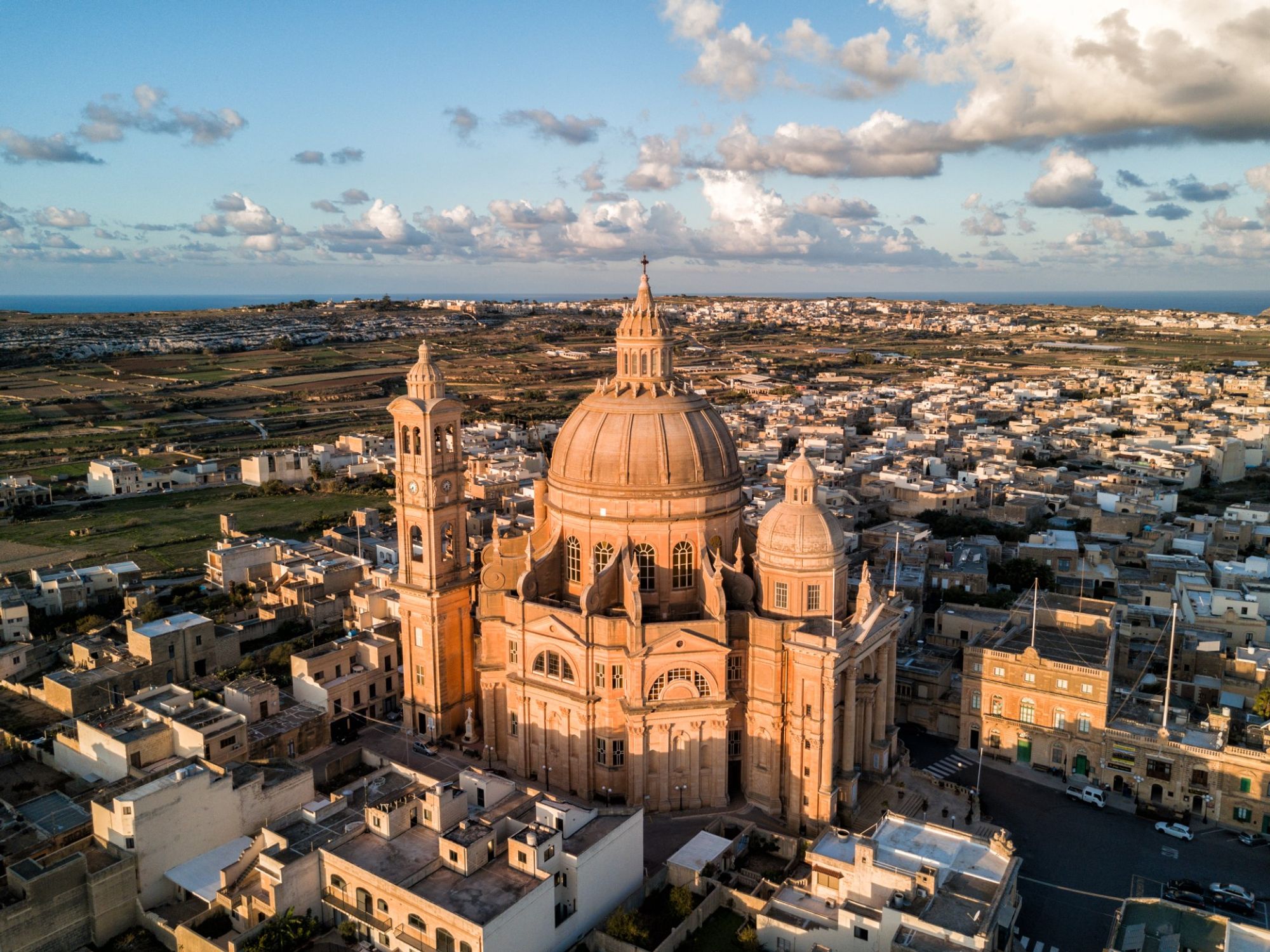 Eine bezaubernde Szenerie vom Zentrum aus Xewkija