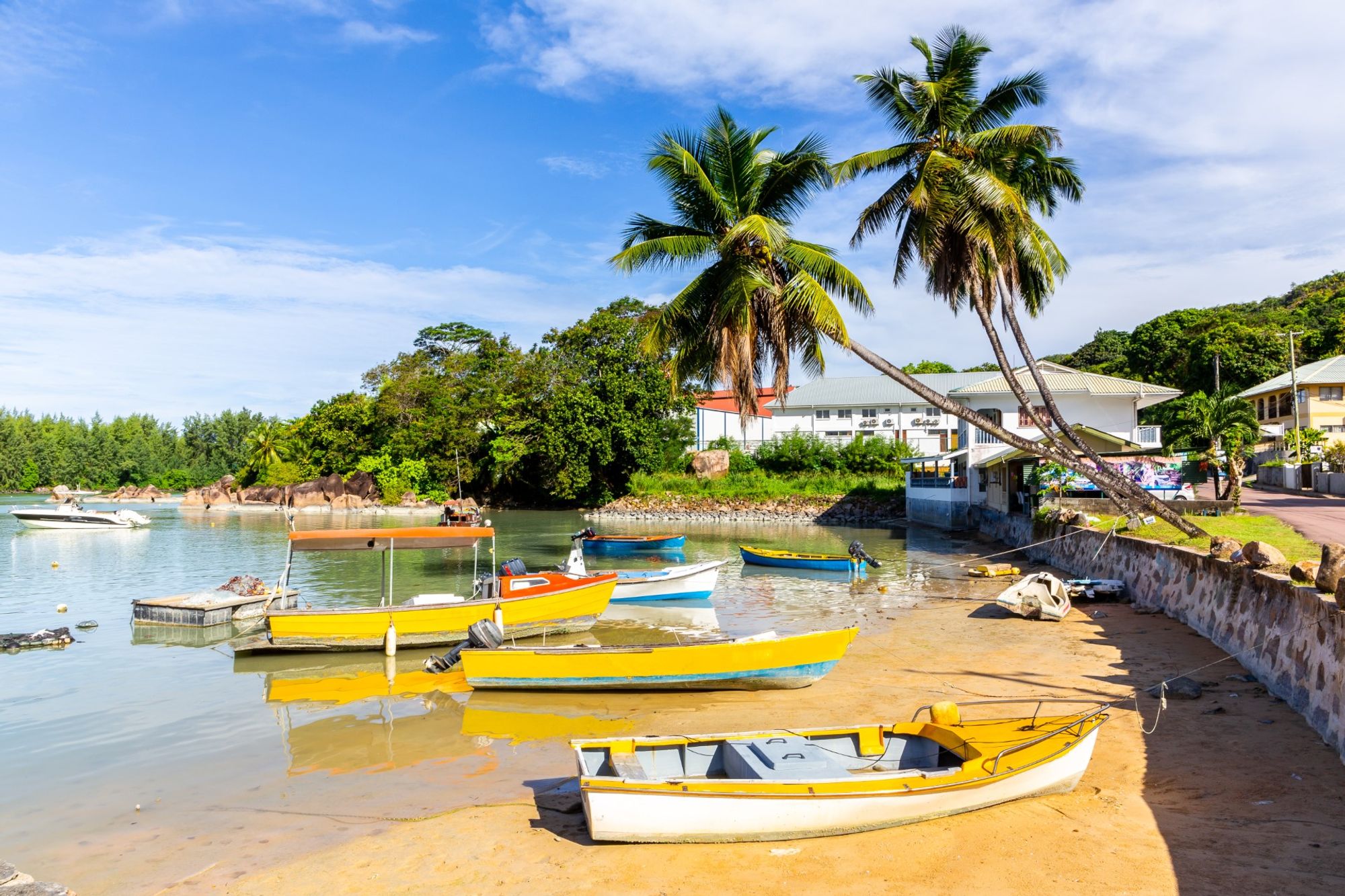 Praslin Ferry Terminal station within Baie Ste Anne, Seychelles