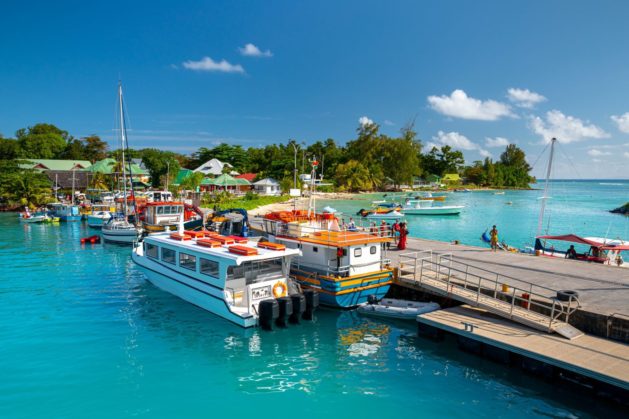 La Digue Ferry Harbour station au sein de La Passe, Seychelles