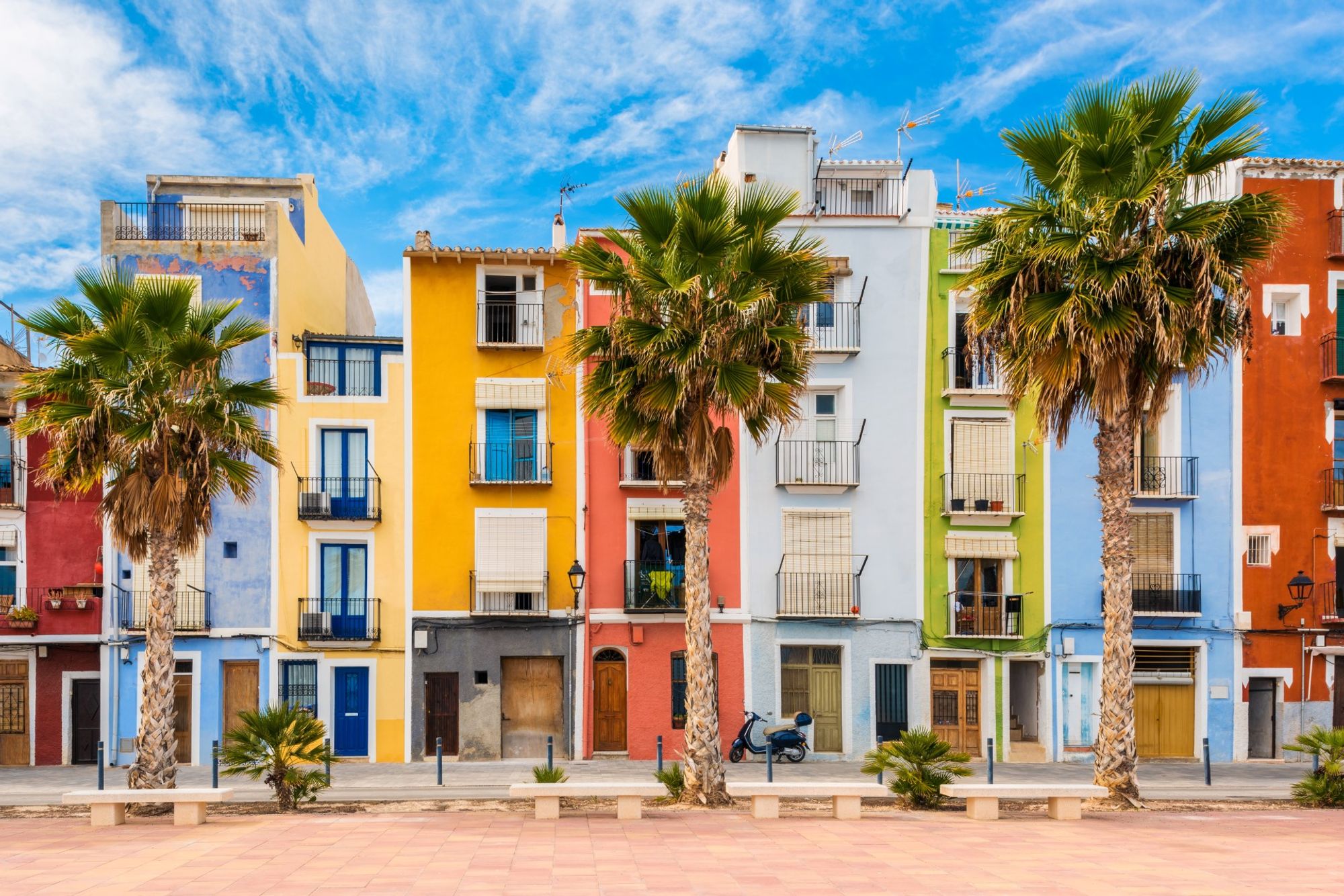 A captivating backdrop of central Villajoyosa