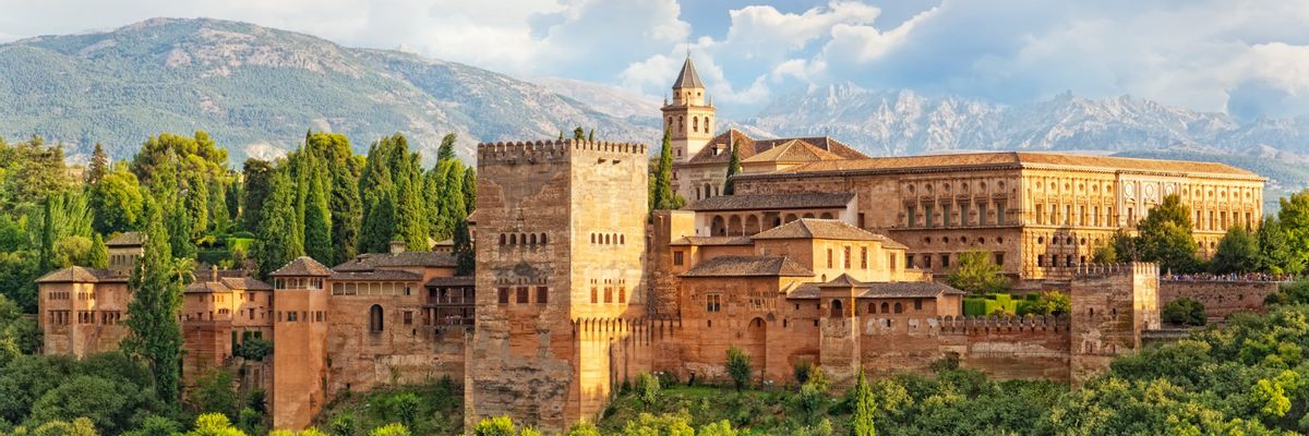 Eine schöne Aussicht vom Zentrum aus Granada-mobile