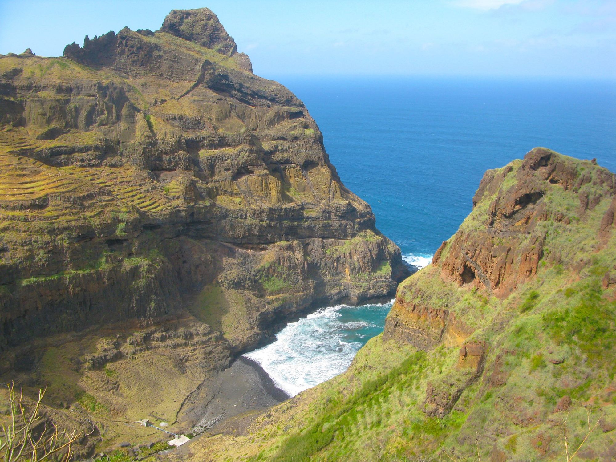 Pedracin Village station within Boca de Coruja, Santo Antao Island, Cape Verde