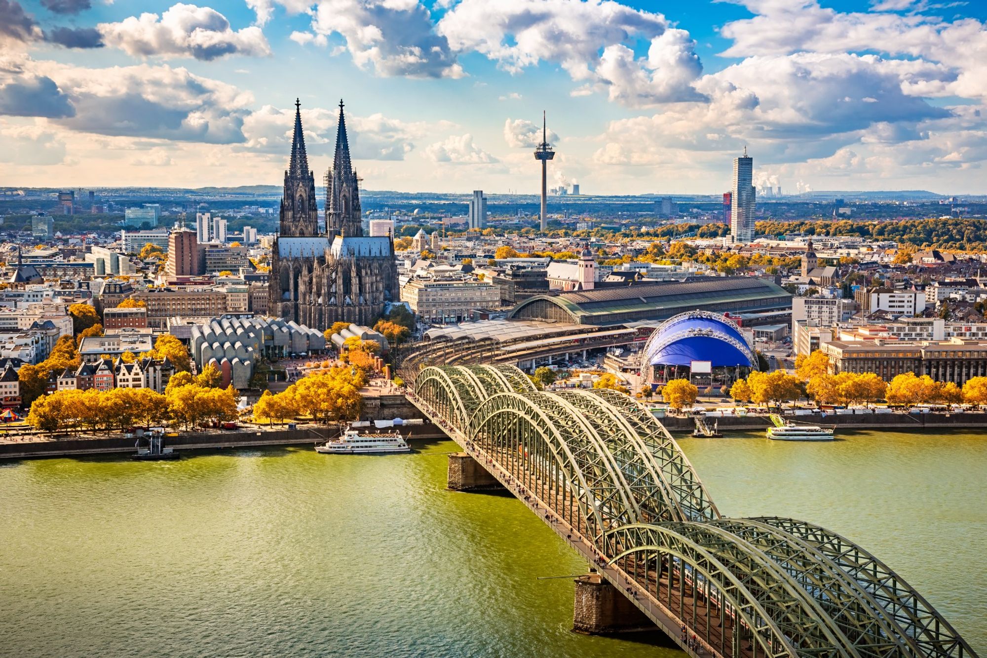 Cologne Airport station binnen Cologne, Germany