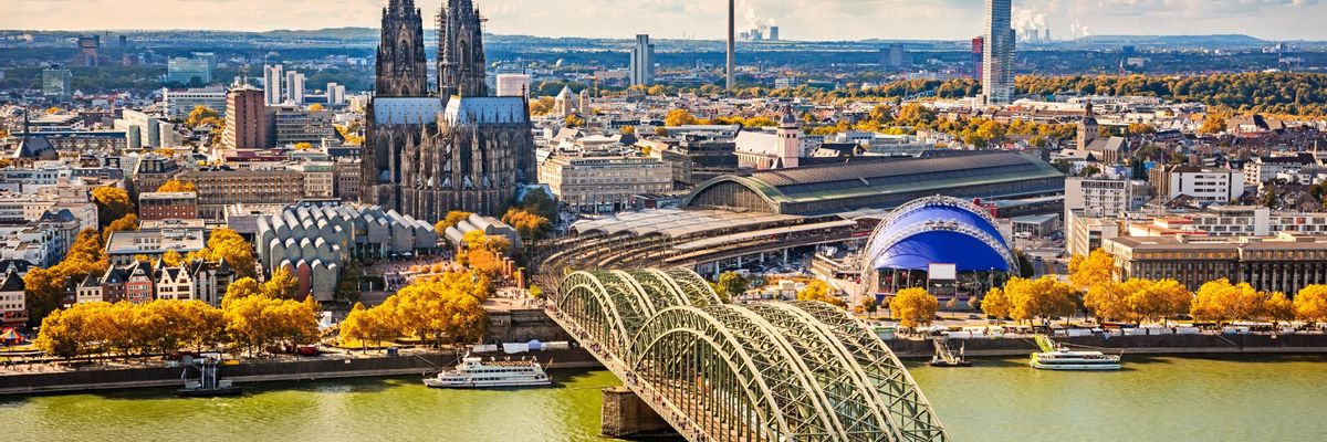 Eine schöne Aussicht vom Zentrum aus Cologne-mobile