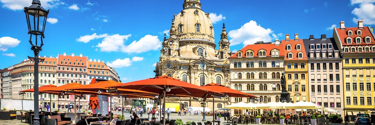 Eine schöne Aussicht vom Zentrum aus Dresden-mobile