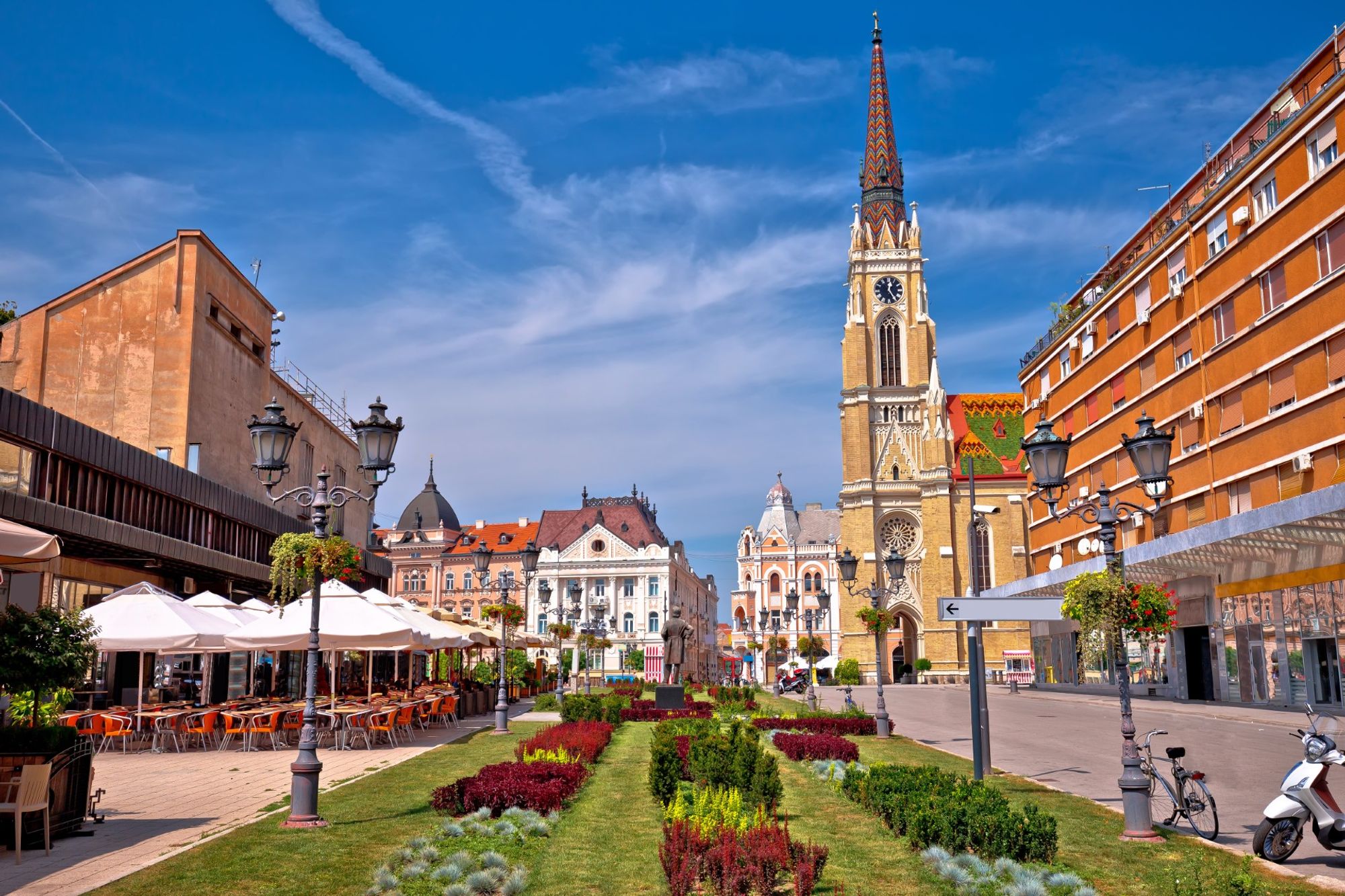 Temerinski Put But Stop station binnen Novi Sad, Serbia