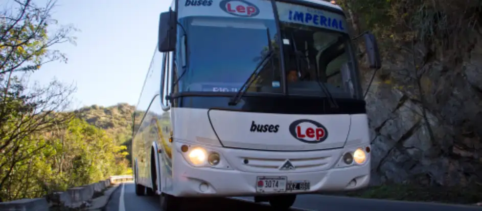 Buses Lep bringing passengers to their travel destination