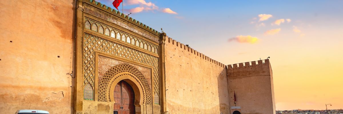 A captivating backdrop of central Meknes