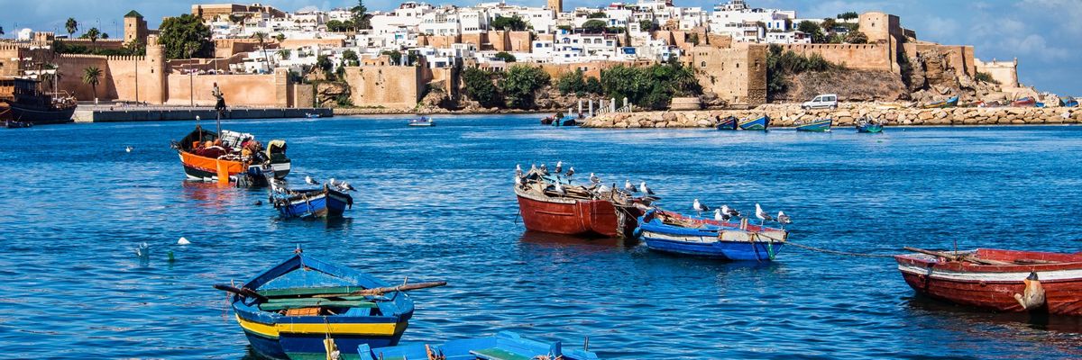A captivating backdrop of central Rabat