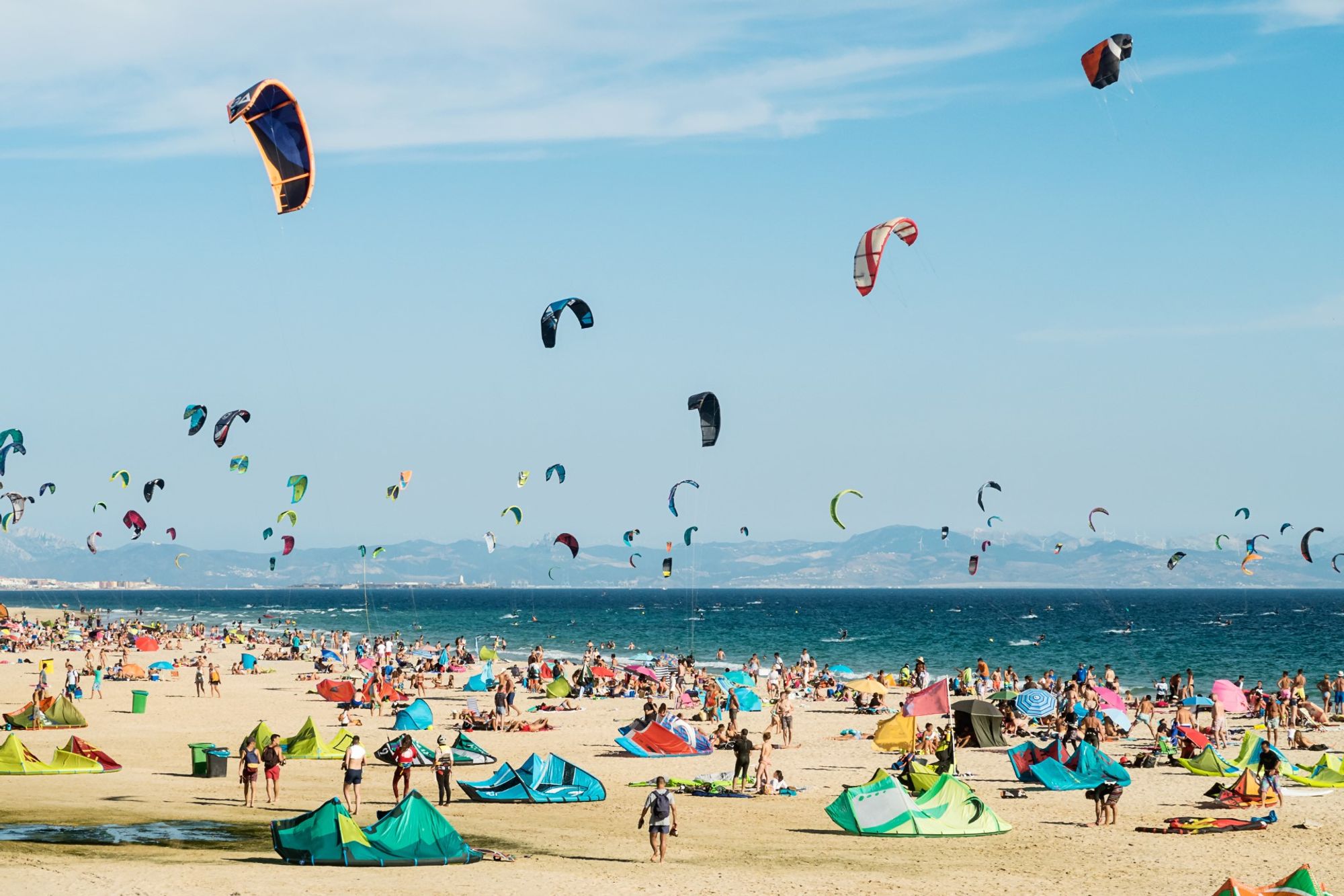 A captivating backdrop of central Tarifa