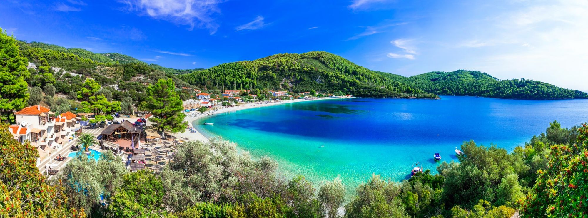 Skopelos Port Glossa 车站位于 Skopelos, Greece