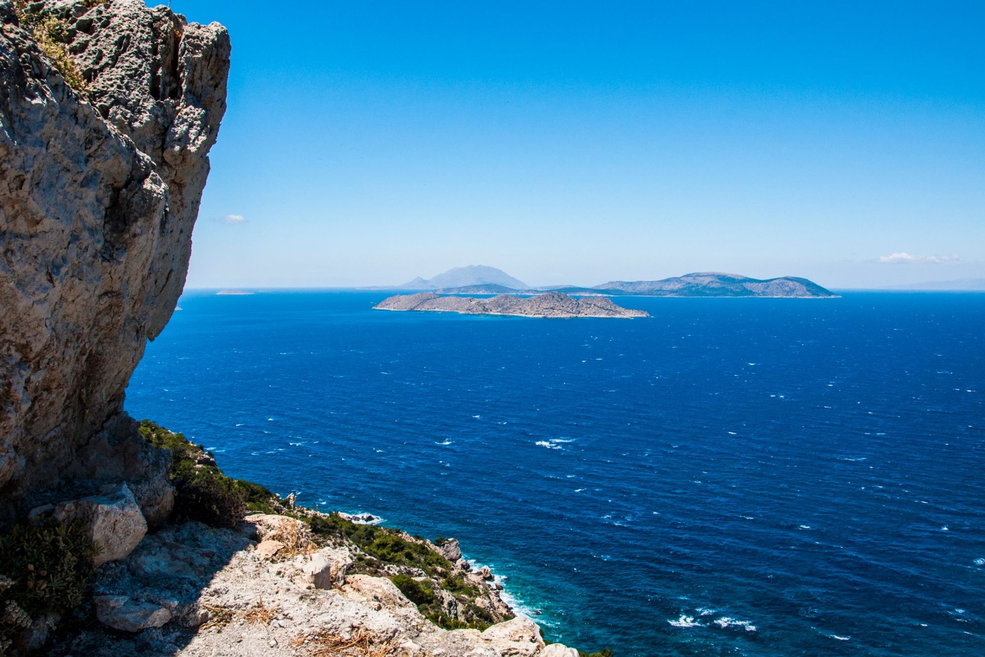 Một khung cảnh phía sau đầy lôi cuốn nhìn về khu trung tâm Lardos, Rhodes