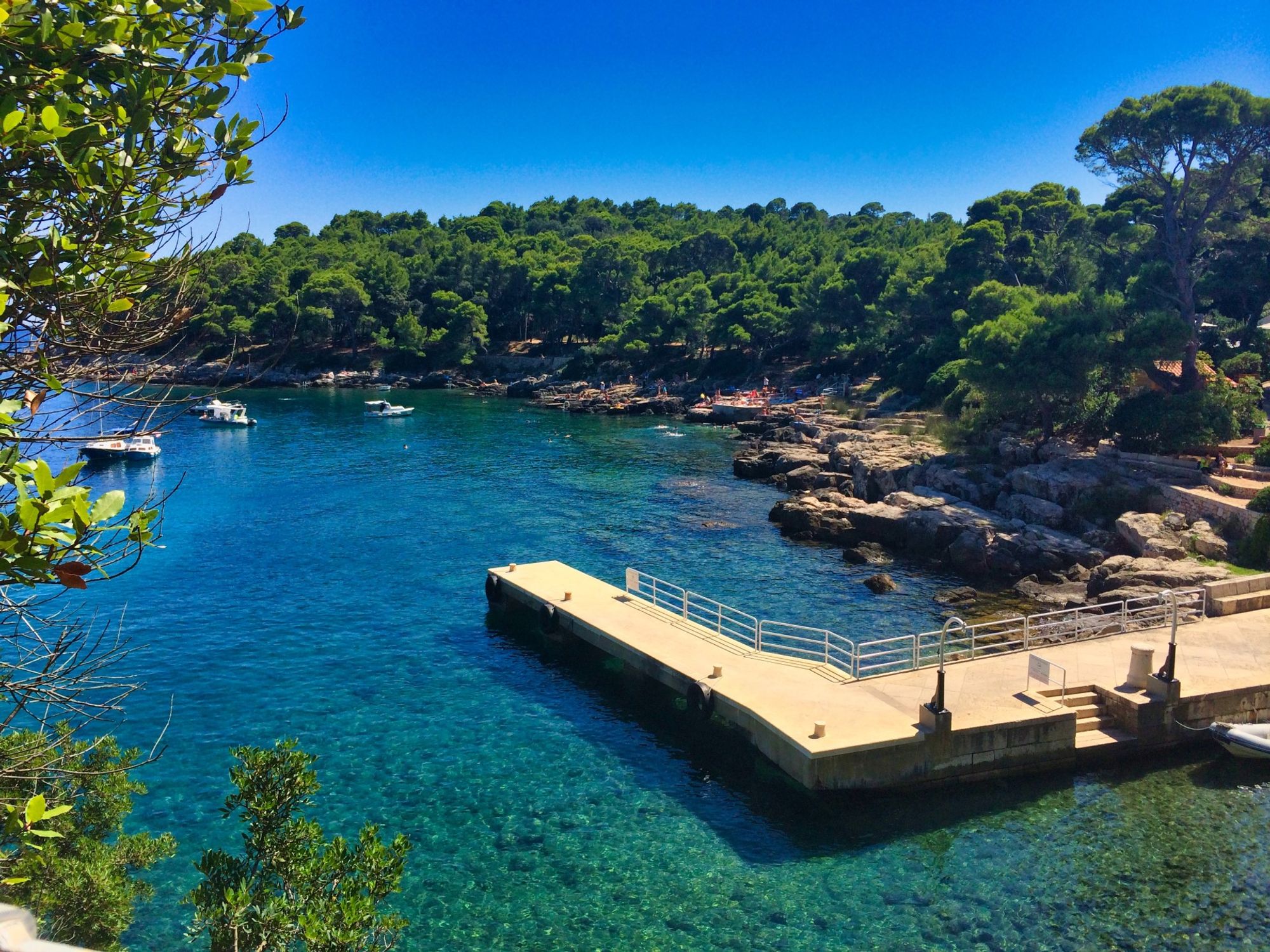 Portoc Port station within Portoc, Lokrum Island, Croatia