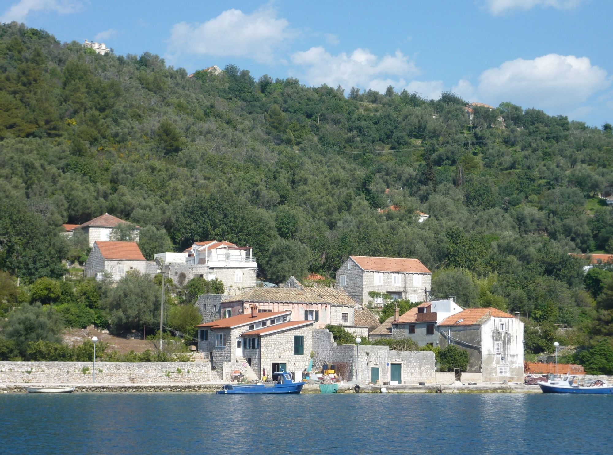 Catamaran, Sipanska Luka estação dentro de Sipanska Luka, Croatia