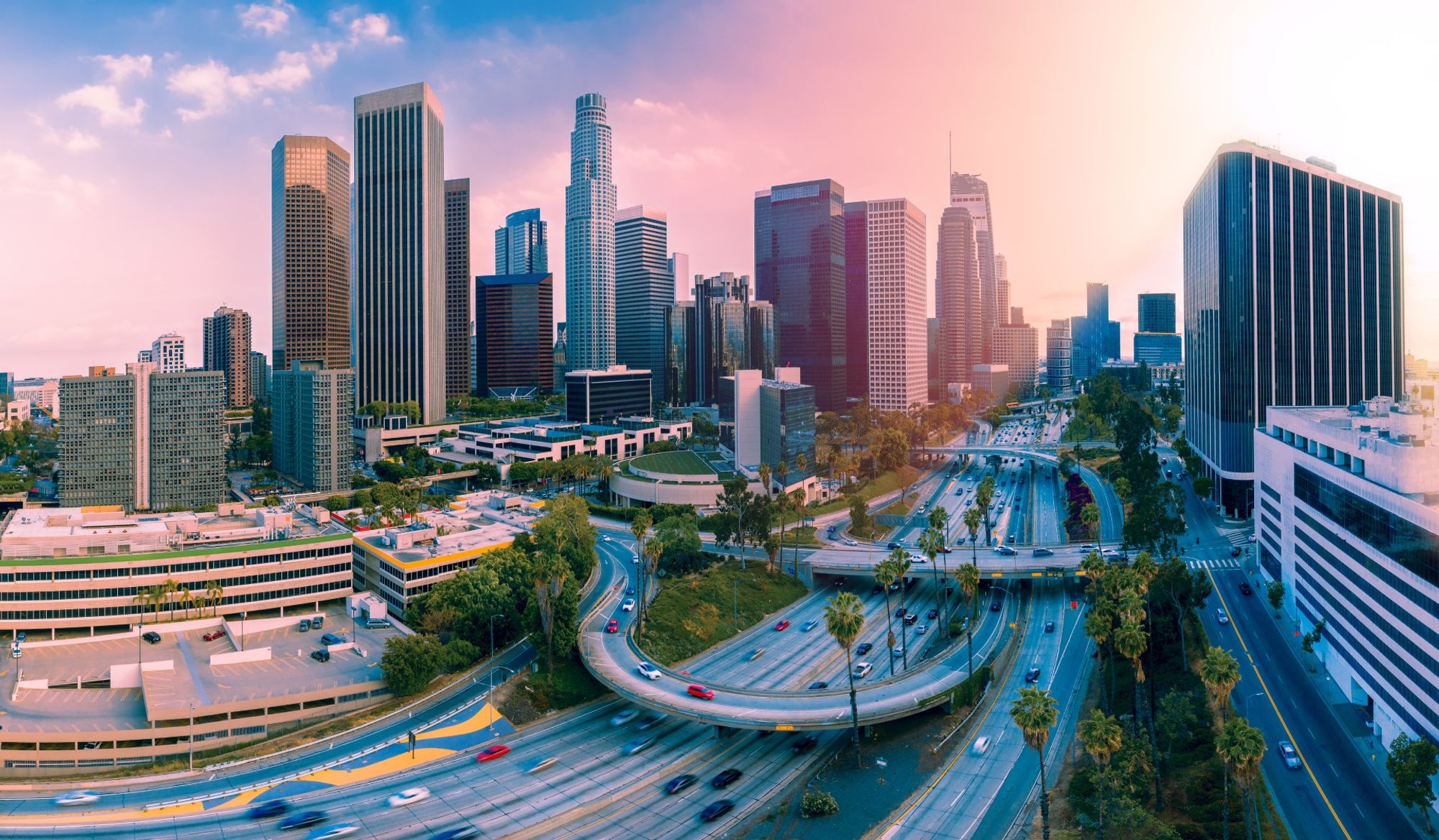 Los Angeles Airport station within Los Angeles, United States