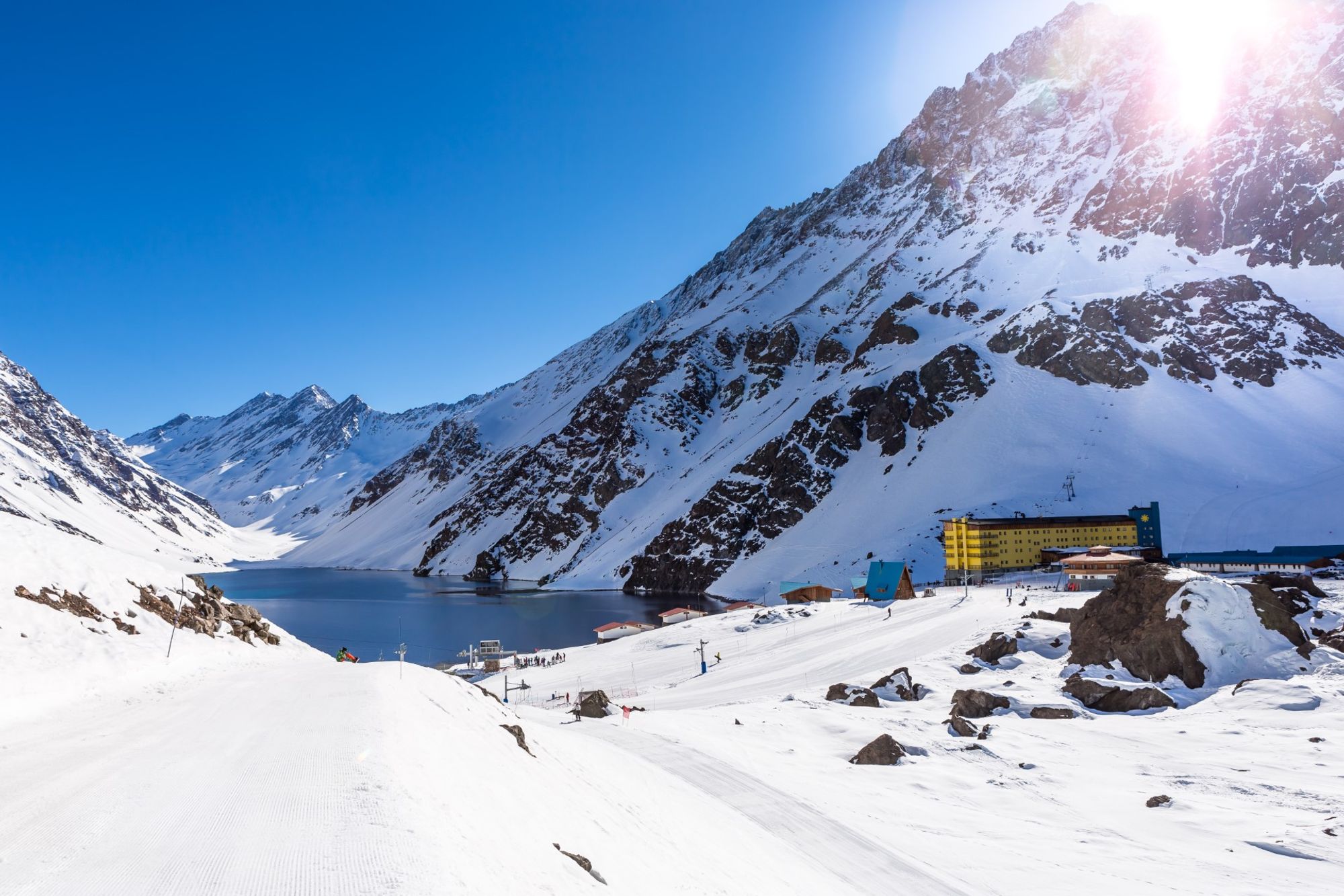 Portillo Ski Resort stazione all'interno Portillo, Chile