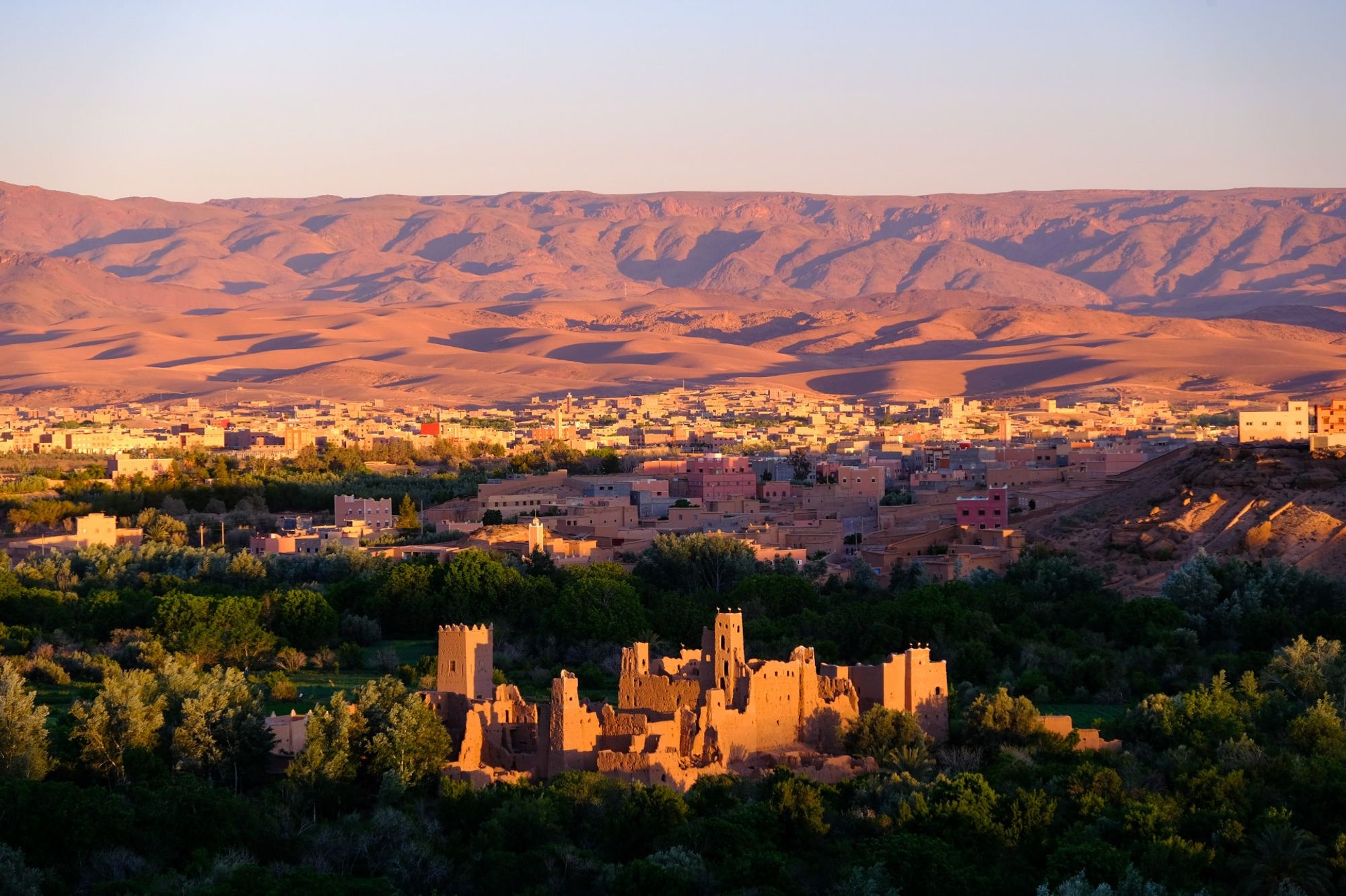 Eine bezaubernde Szenerie vom Zentrum aus Kalaat M'Gouna