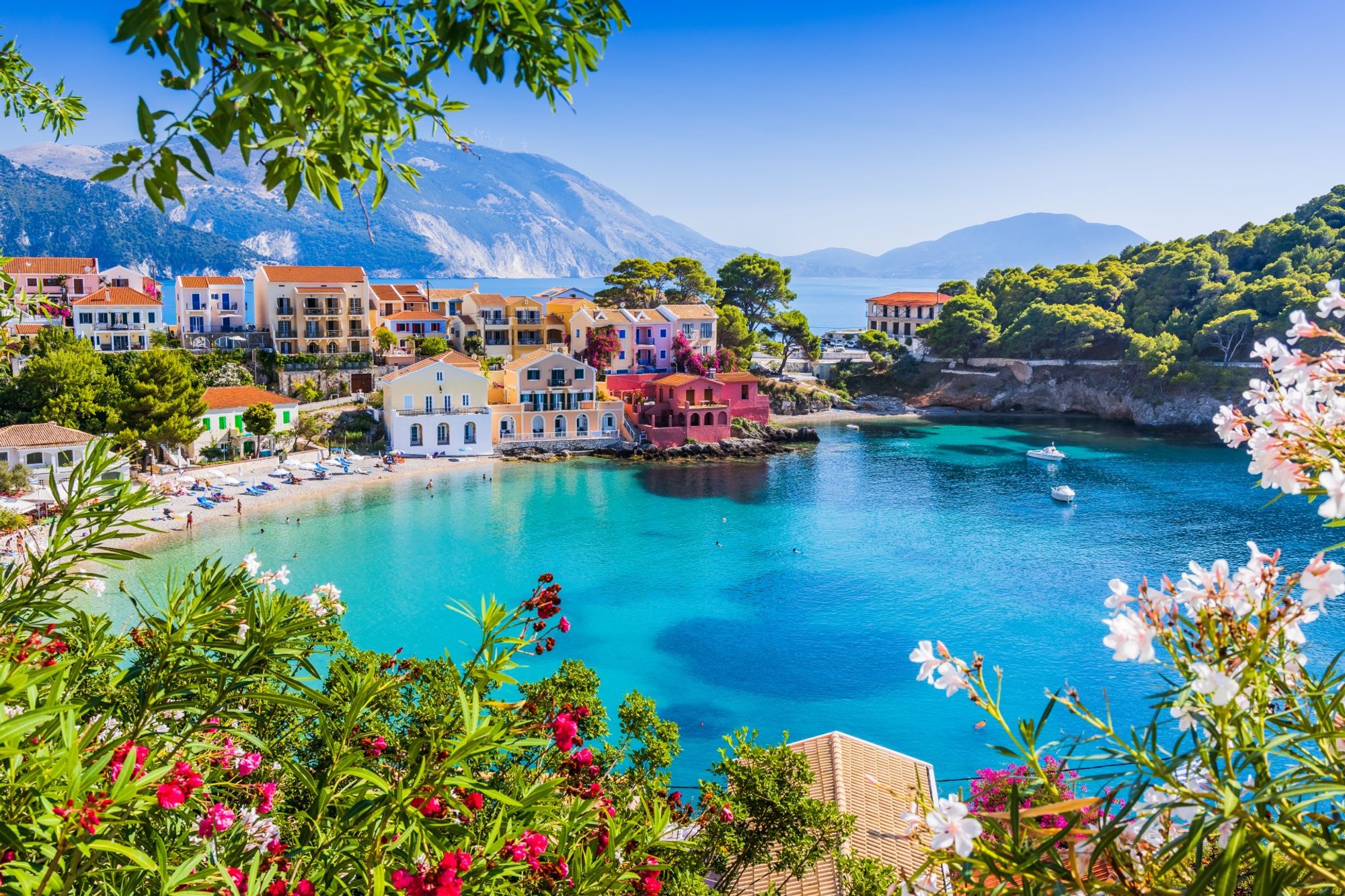 A captivating backdrop of central Kefalonia