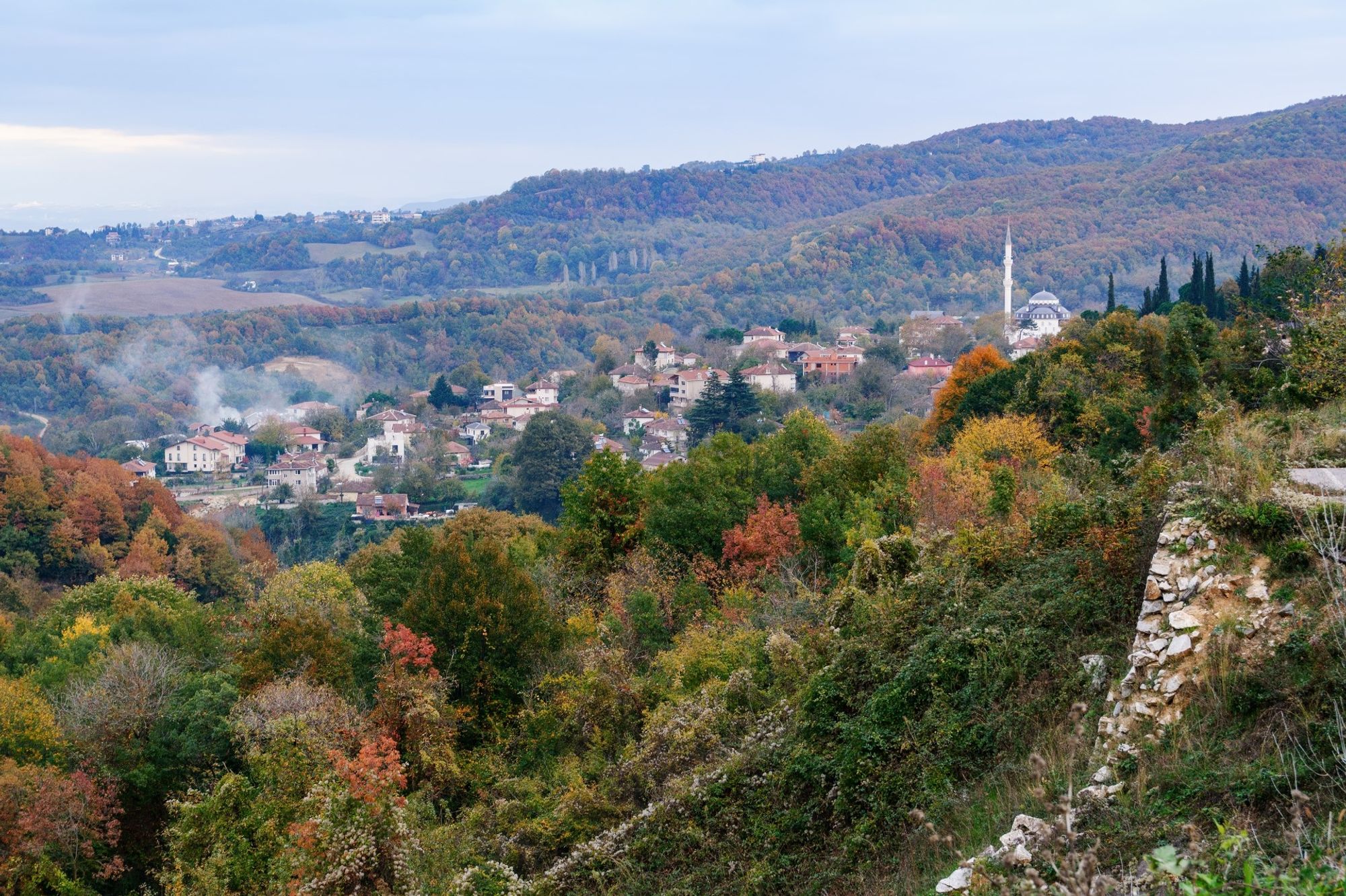 A captivating backdrop of central Sogucak