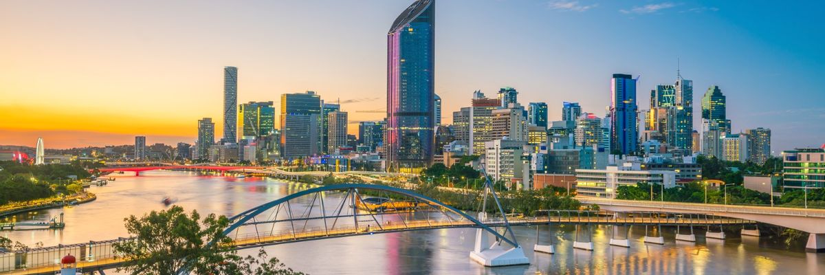 A captivating backdrop of central Brisbane