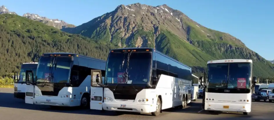 Seward Bus Line bringing passengers to their travel destination