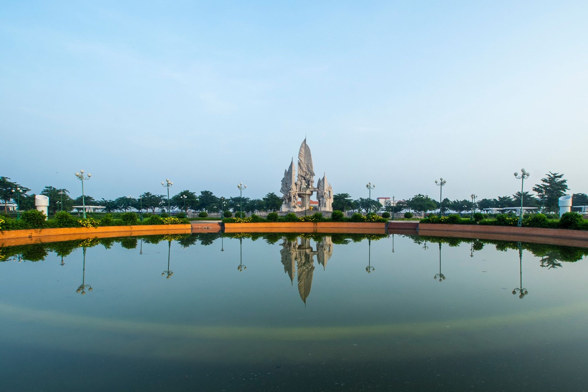Eine bezaubernde Szenerie vom Zentrum aus Hau Giang