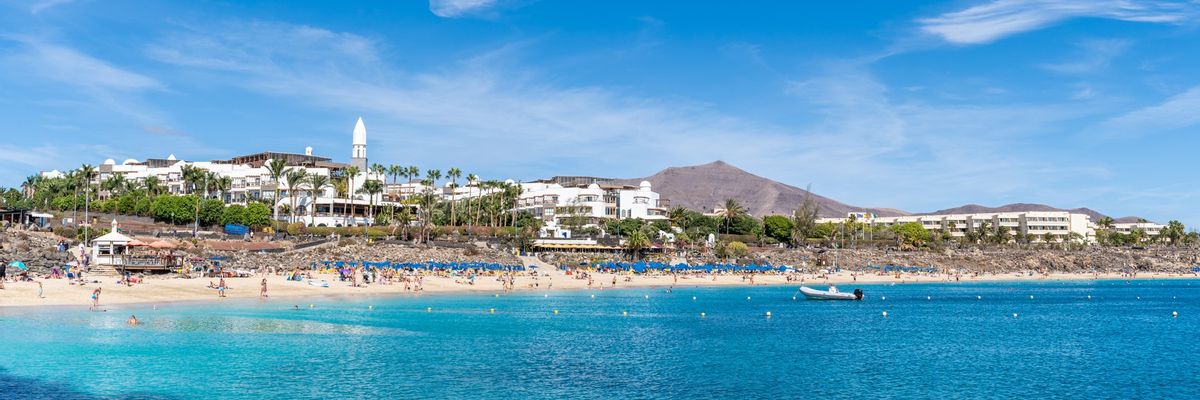 Eine bezaubernde Szenerie vom Zentrum aus Playa Blanca, Lanzarote