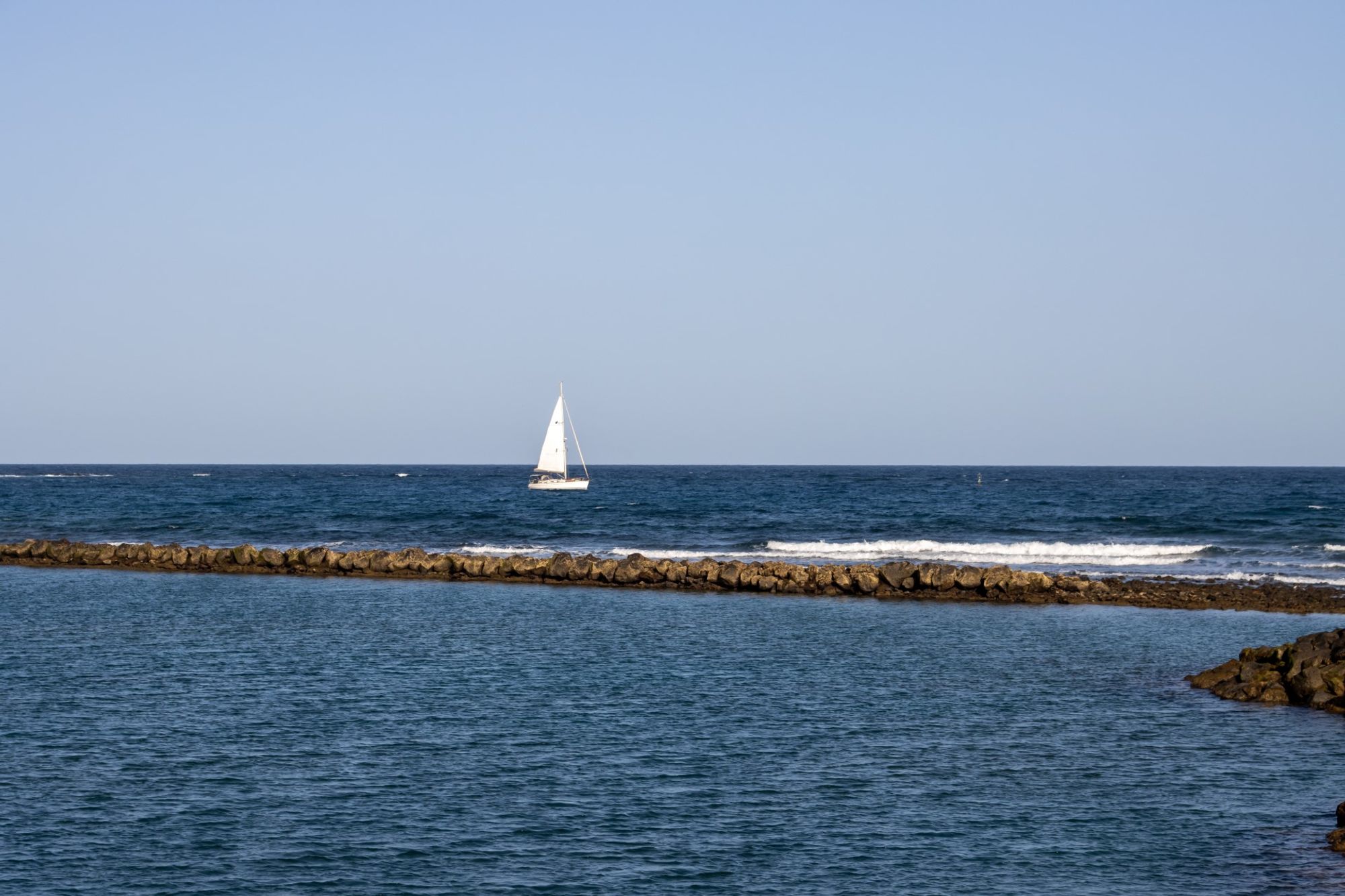 Eine bezaubernde Szenerie vom Zentrum aus Castillo Caleta de Fuste, Fuerteventura