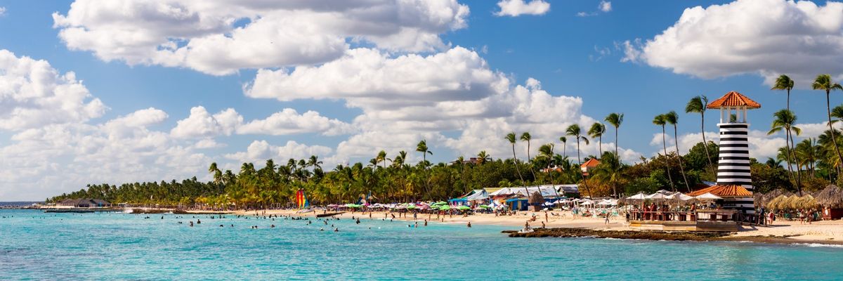 A captivating backdrop of central Playa Dominicus