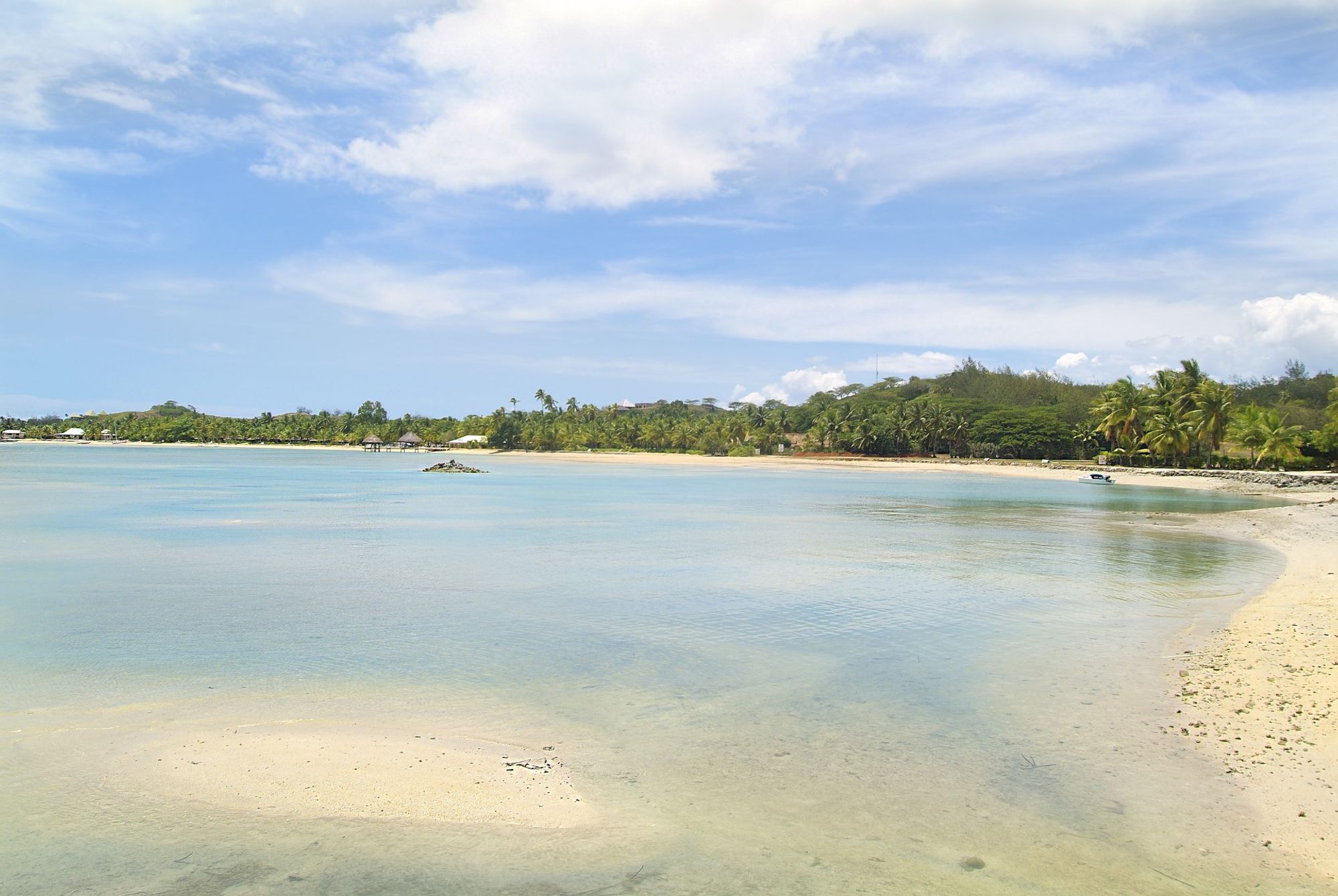 Um pano de fundo cativante do centro de Malolo Lailai Islands