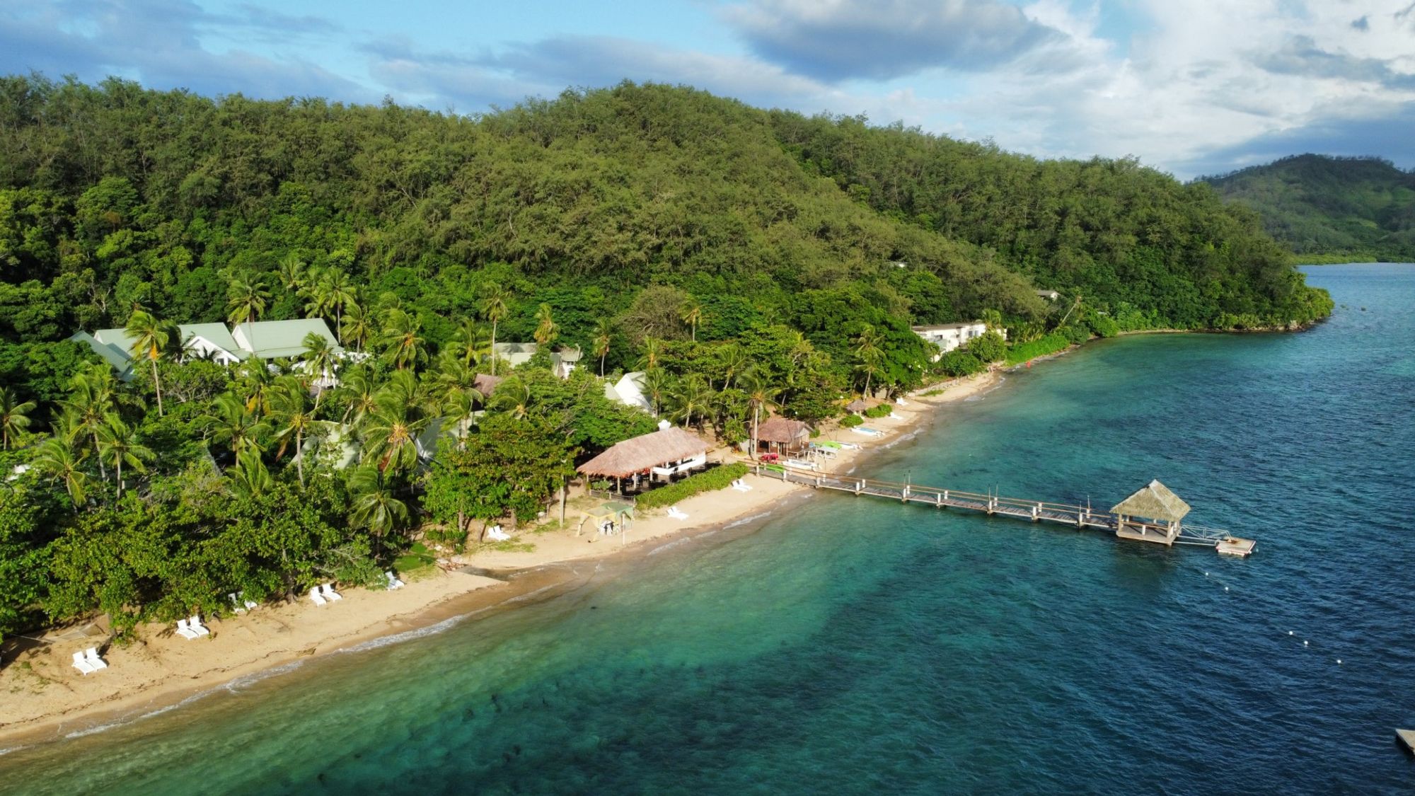 A captivating backdrop of central Malolo Island