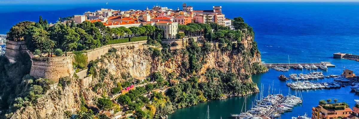 Een charmant uitzicht vanuit centraal Monaco