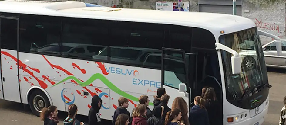 Vesuvio Express bringing passengers to their travel destination